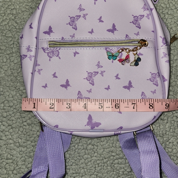Purple Butterfly Kids Backpack - Picture 5 of 7